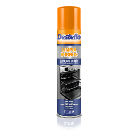 Limpiador de hornos y vitrocerámicas en formato Spray de la marca Destello.