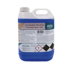 Detergente líquido alcalino clorado star-ha de la marca eco josben en formato de 5 litros.