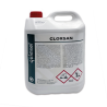 Limpiador desinfectante y viricida Clorsan de la marca Quimxel en formato de 5 litros.