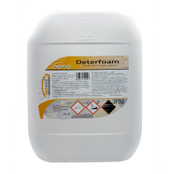 Detergente Alcalino Clorado con espuma Deterfoam de la marca Josben en formato de 22 kilos.