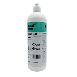 Limpiacristales multiusos profesional Cristalgreer de la marca Global Clean con etiqueta ecológica en formato de 1 litro.