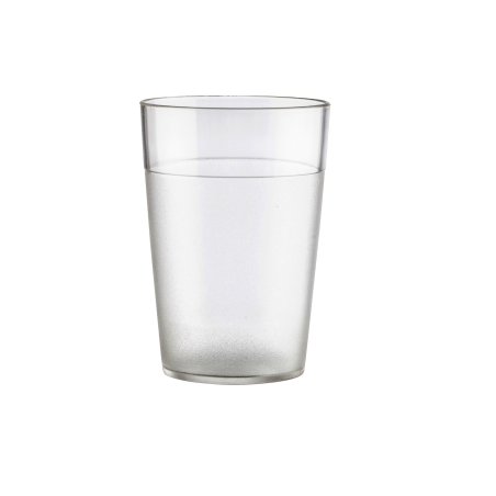 Vaso de Agua de Plástico Duro Transparente para Hostelería